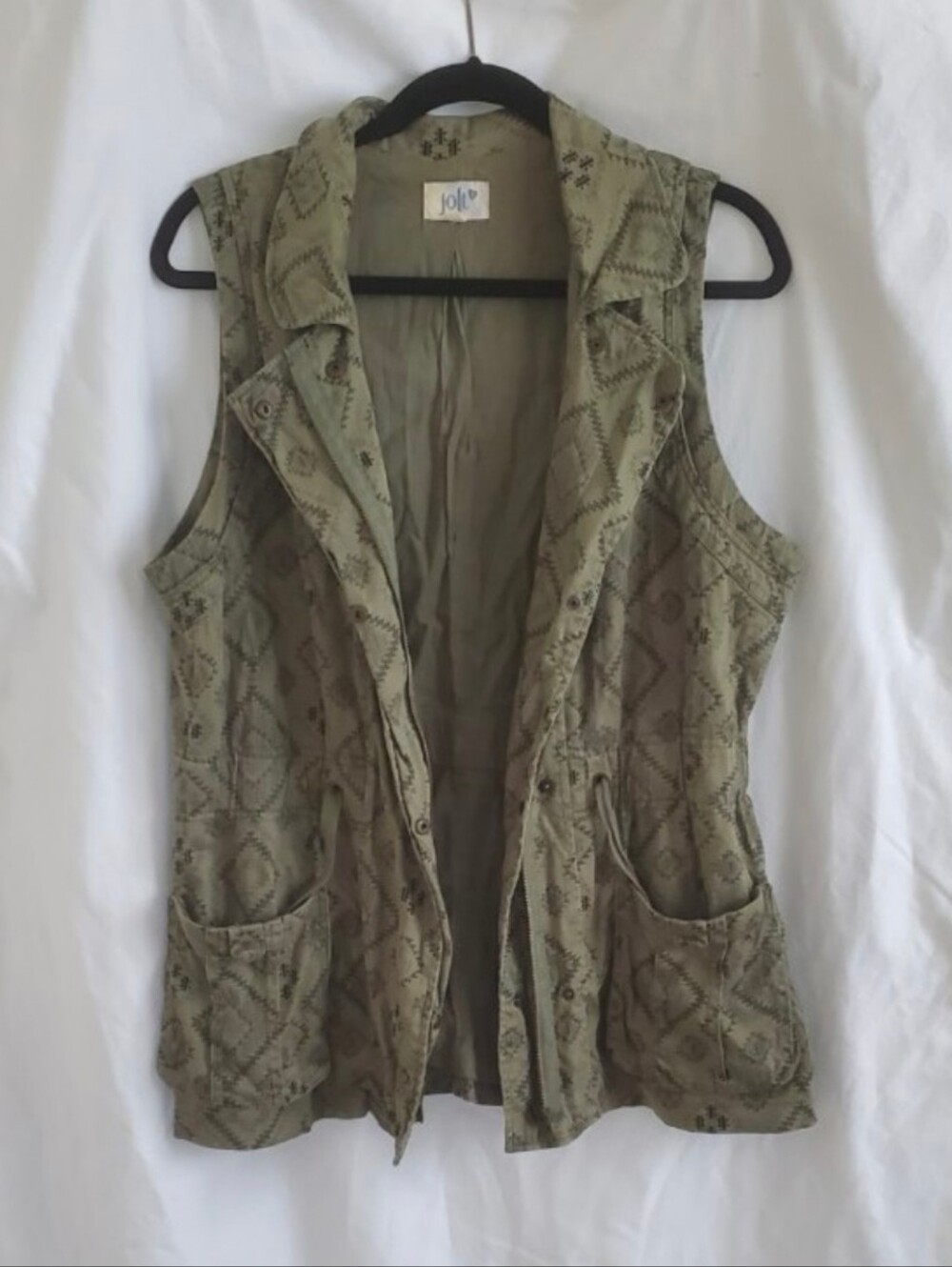 Green Vest Jolt Brand Top Size Large Women's Vest Size L Women's Clothing y2k - Picture 12 of 12